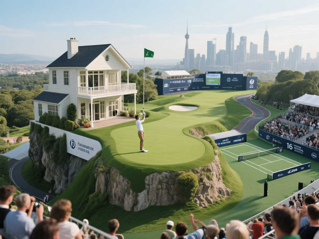 2025DP世界巡回赛:16号洞独辟蹊径,别墅屋顶变身开球台 2025DP世界巡回赛:16号洞独辟蹊径,别墅屋顶变身开球台